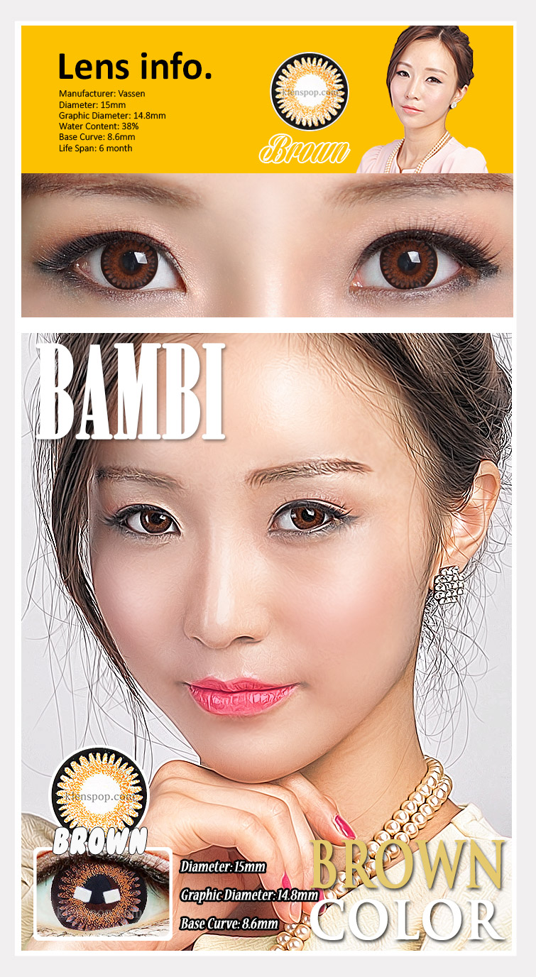 Description image of Vassen Bambi Brown Circle Lenses